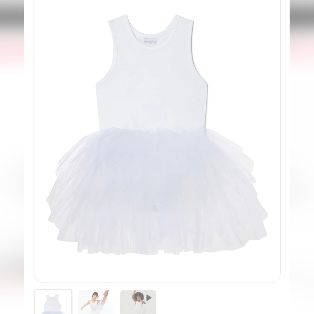 iloveplum white tutu dress- 6y